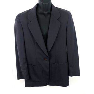 Pendleton 100% Virgin Wool Gray Suit Jacket Blazer Lined Women's Size Large